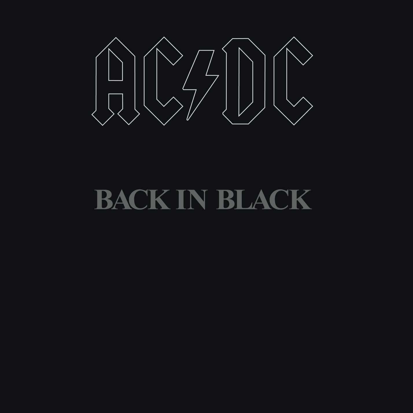 AC/DC Back in Black album cover