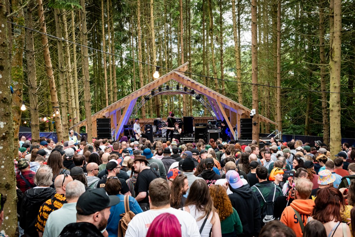 2000trees Festival crowd and alternative rock stage