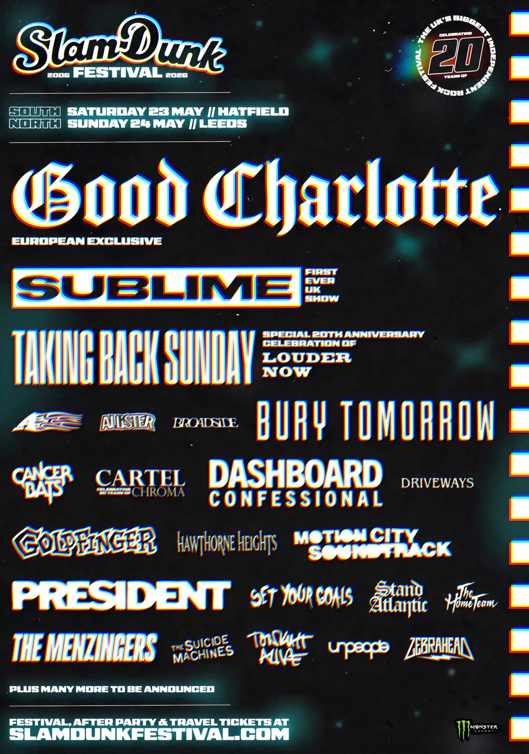 Slam Dunk Festival 2026 lineup poster